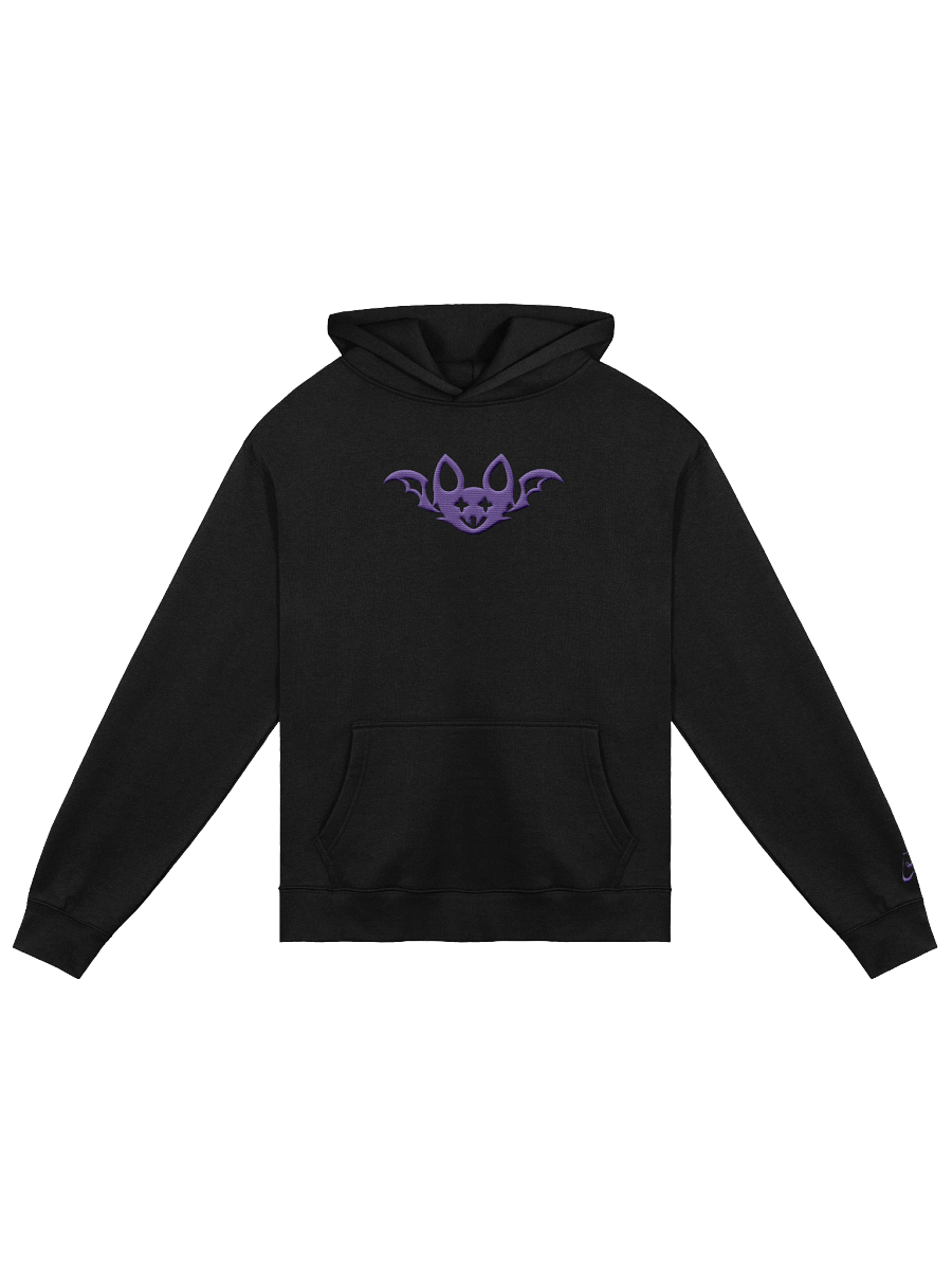 Purple Embroidered Bat Unisex Oversized Hoodie product image (4)