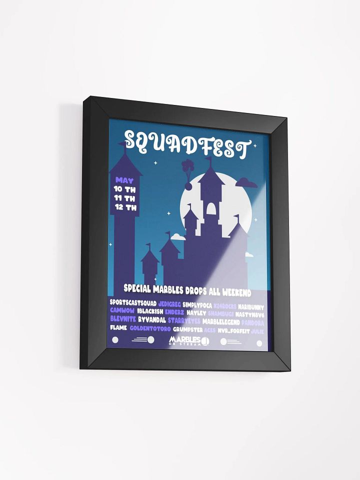 SQUAD FEST POSTER W/ FRAME 8x10 product image (2)