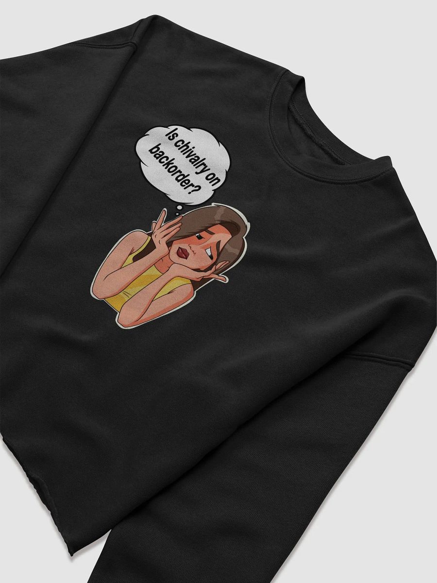 Is Chivalry On Backorder? - CROP sweatshirt, raw hem product image (6)