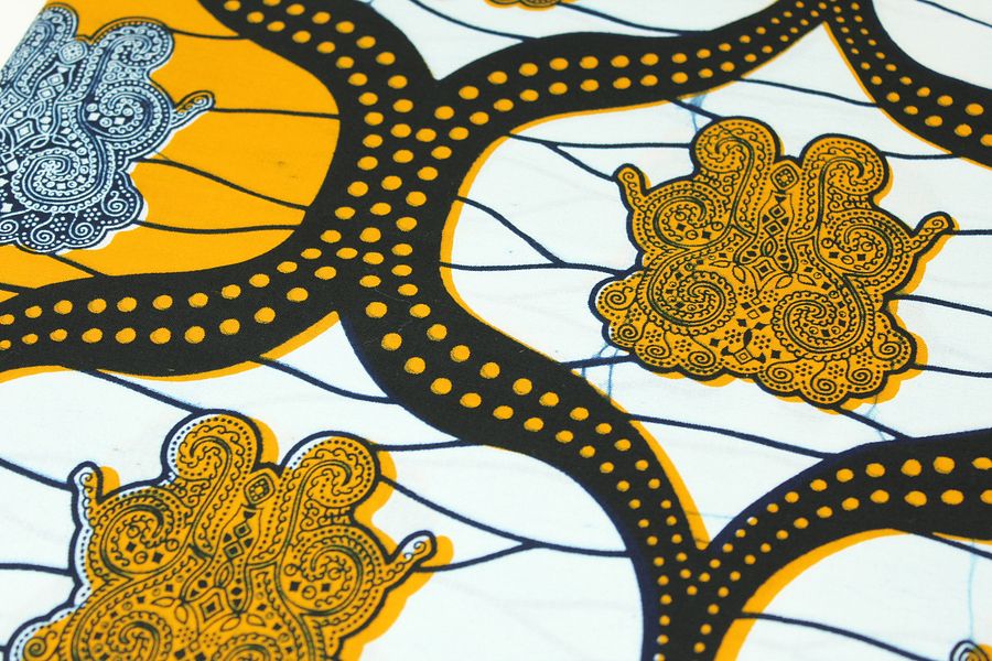 Tessuto Wax Print - Design Simboli Tradizionali - cod.606/C product image (3)