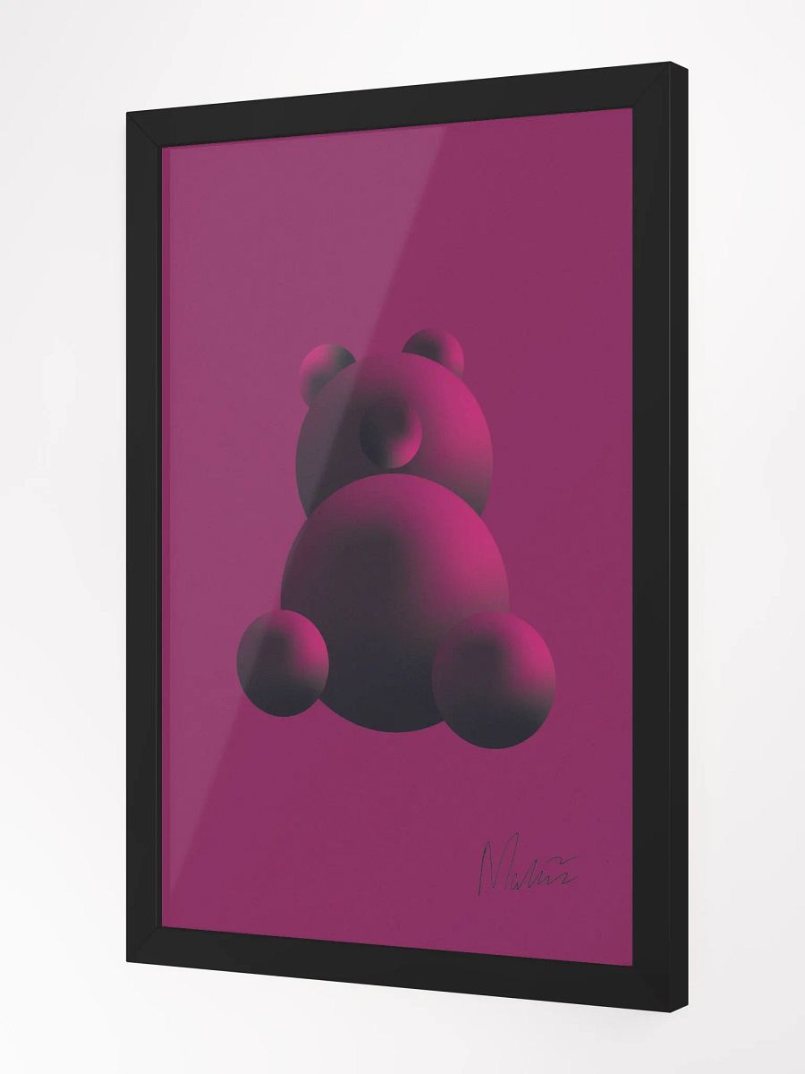 Purple Bear Framed Matte Poster product image (4)