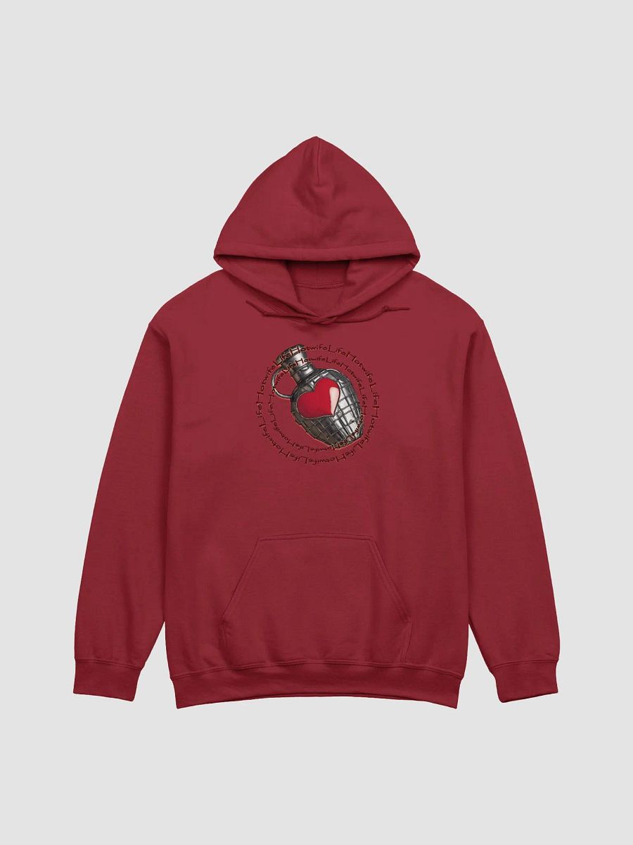 Hotwife Life Bottle of Love Heart Grenade Back classic hoodie product image (1)