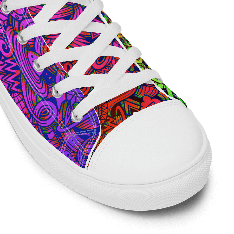 Rainbow Space Scribble - Women's High Tops | #MadeByMELO product image (6)