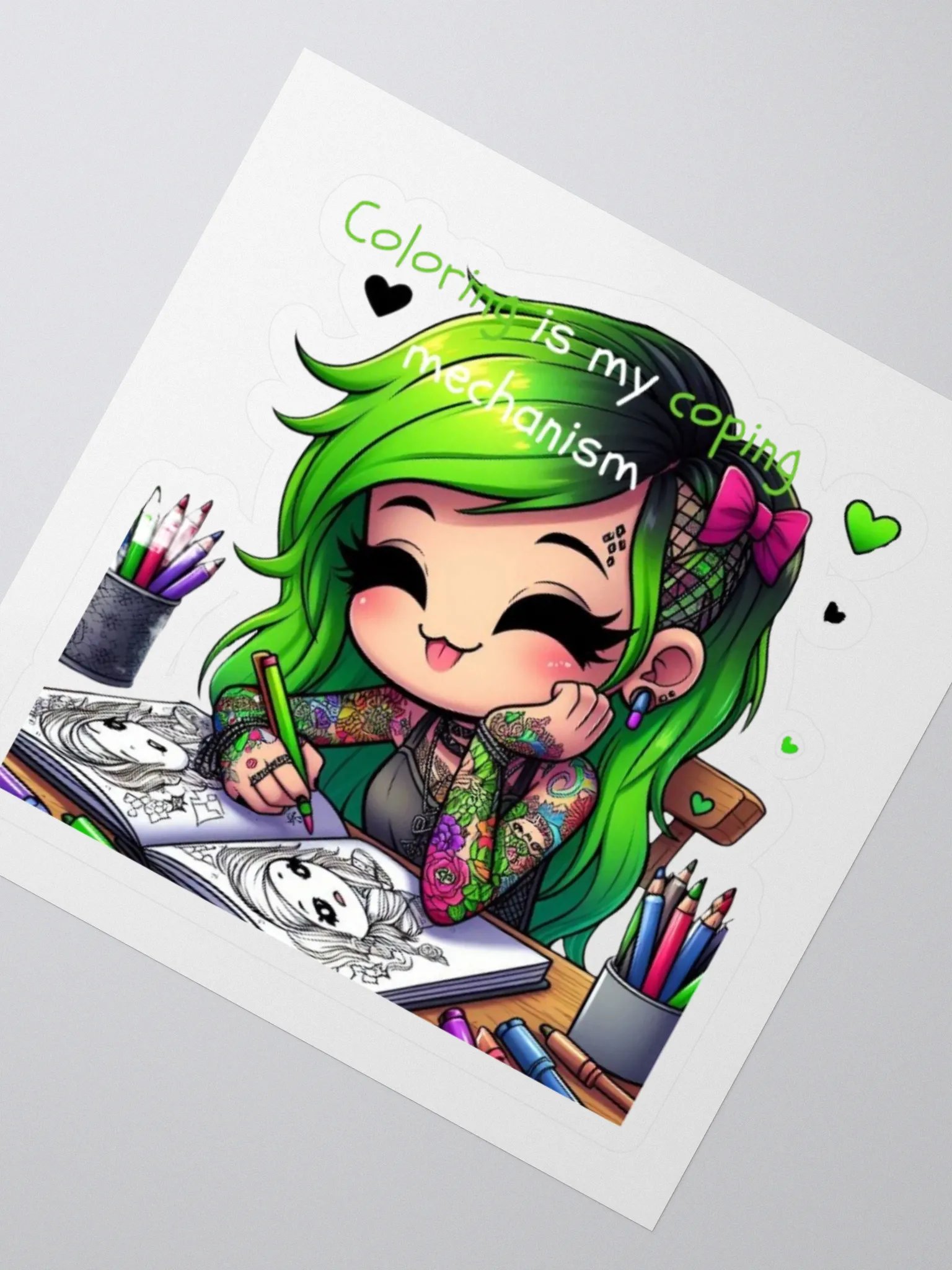 coloring is my coping mechanism sticker product image (2)