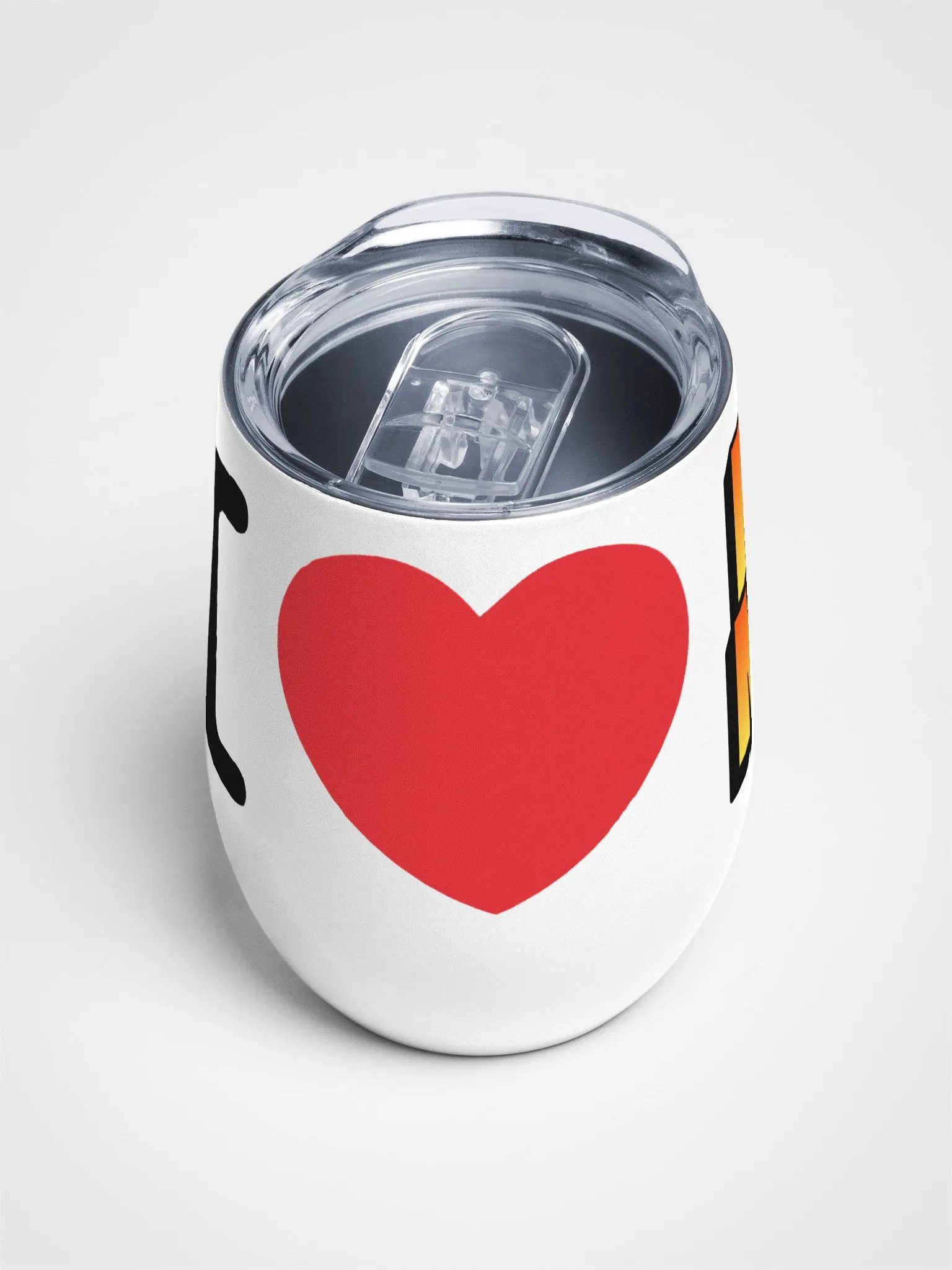 I Love Flange Wine Tumbler product image (3)