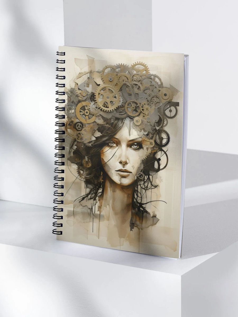 Clockwork Cog Lady Notebook product image (4)