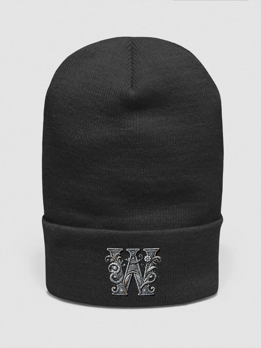 Whimsical Floral Initial Embroidered Beanie product image (7)