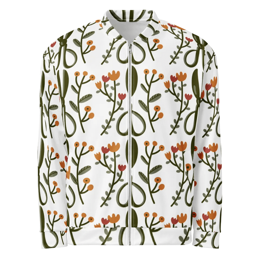 Botanical Bliss All-Over Print Bomber Jacket product image (6)