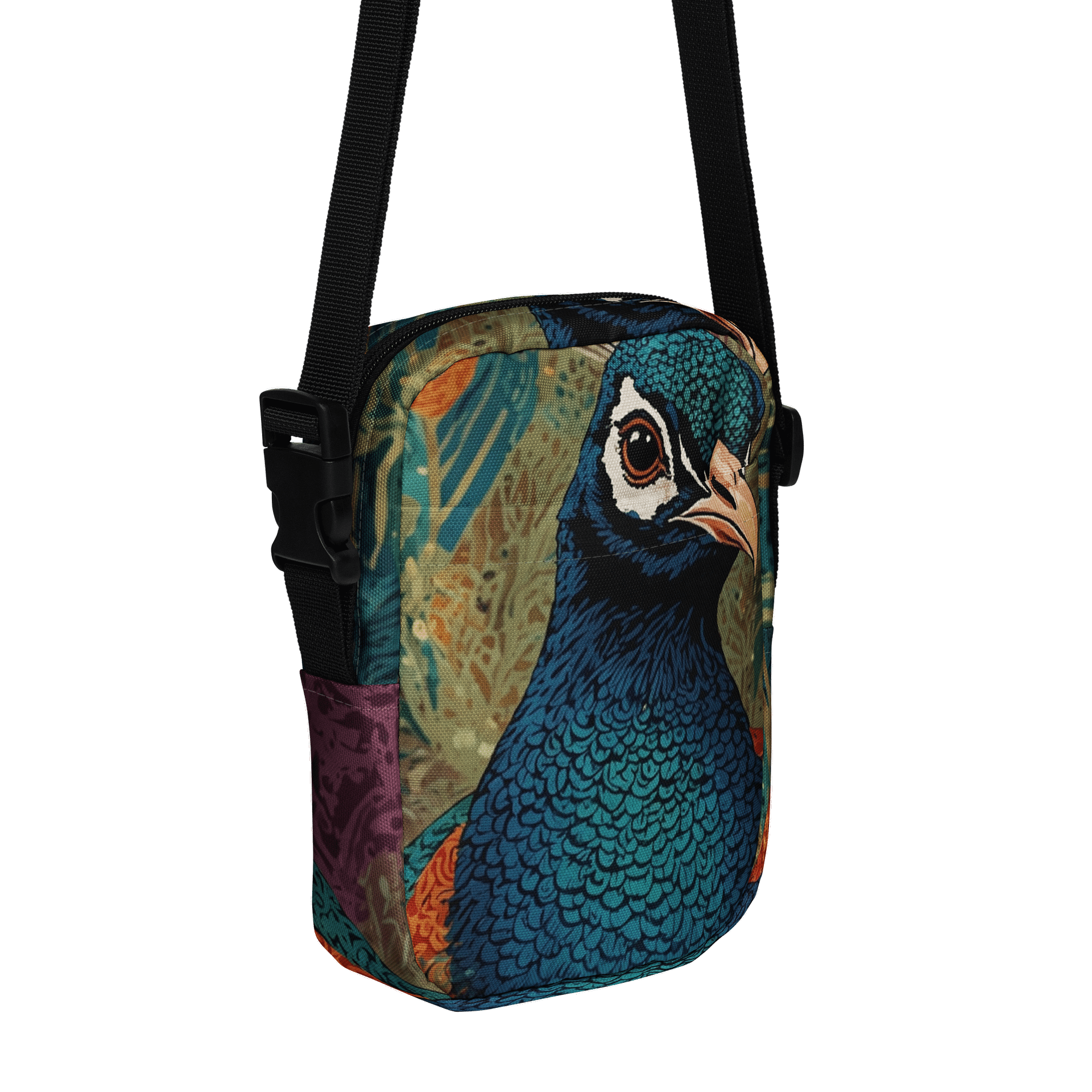 Peacock Paradise All-Over Crossbody Bag product image (1)
