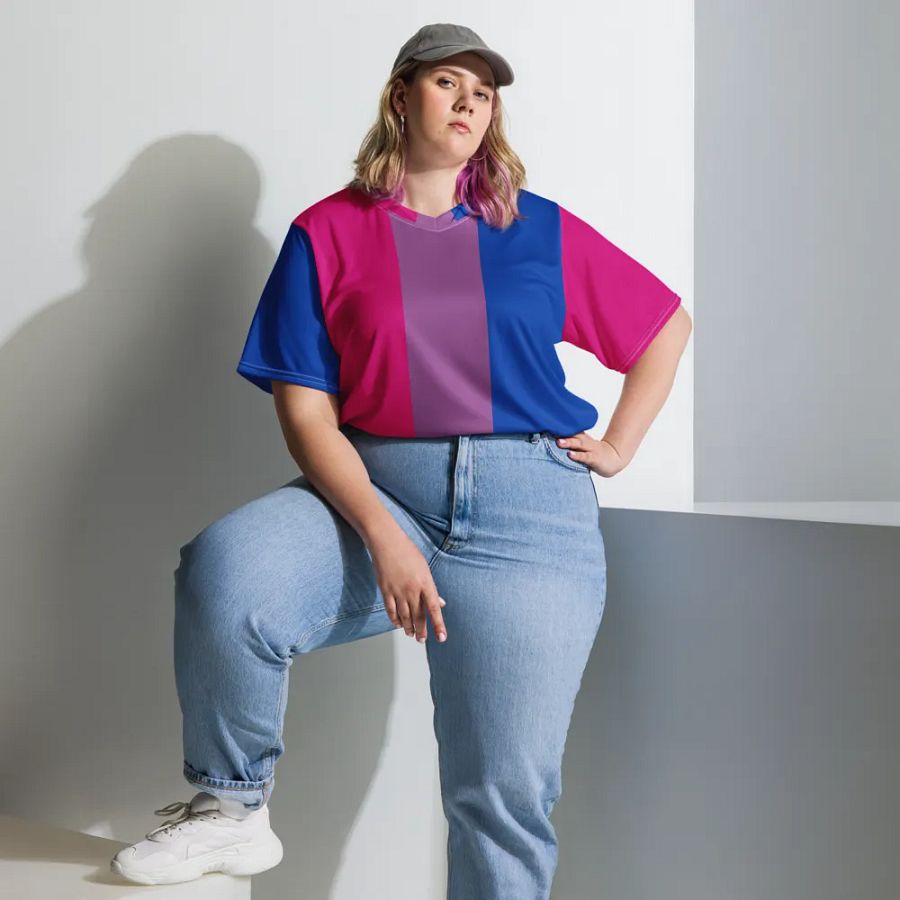 Bisexual Pride Flag - All-Over Print Jersey product image (10)