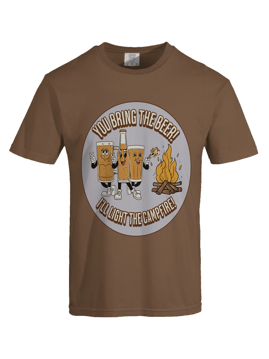 Beer & Campfire With Marshmallow Funny Camping Theme Shirt product image (7)