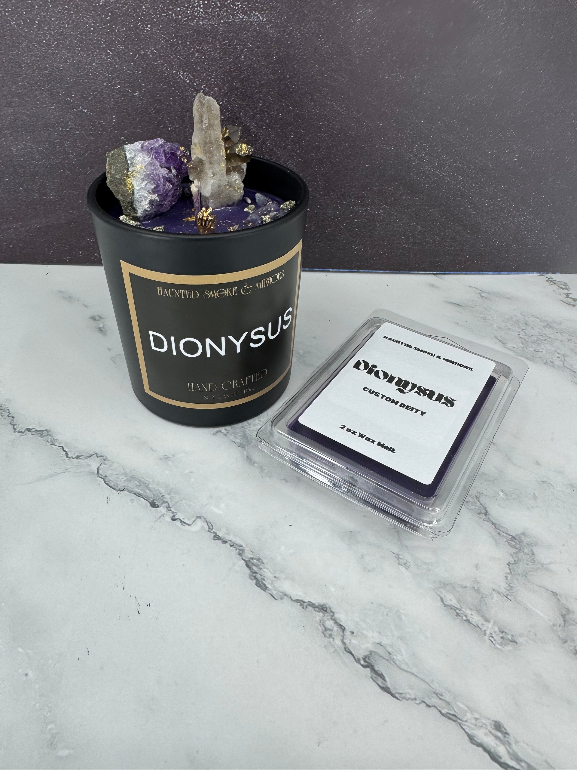 Dionysus Crystal Deity Candle product image (1)