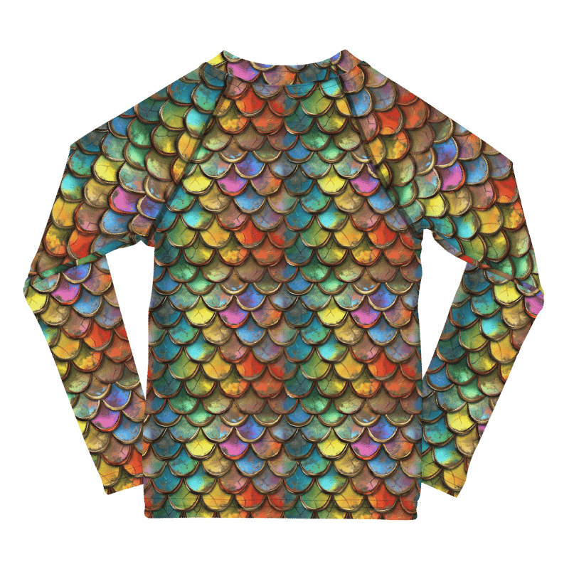 Wild Dragon Scale Kids Rash Guard #2 product image (2)