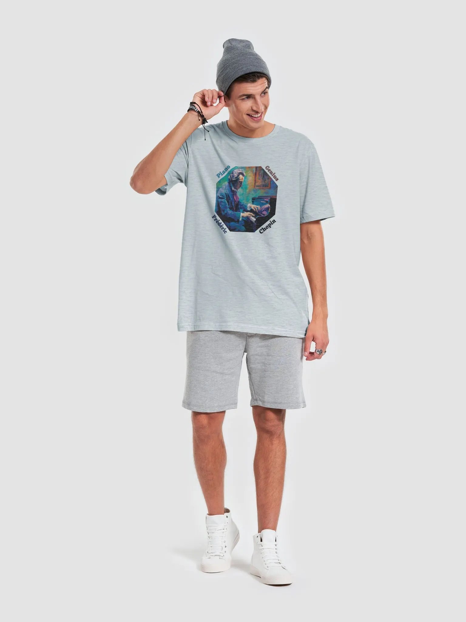 Frédéric Chopin [Playing Piano] - Piano Genius | T-Shirt product image (13)