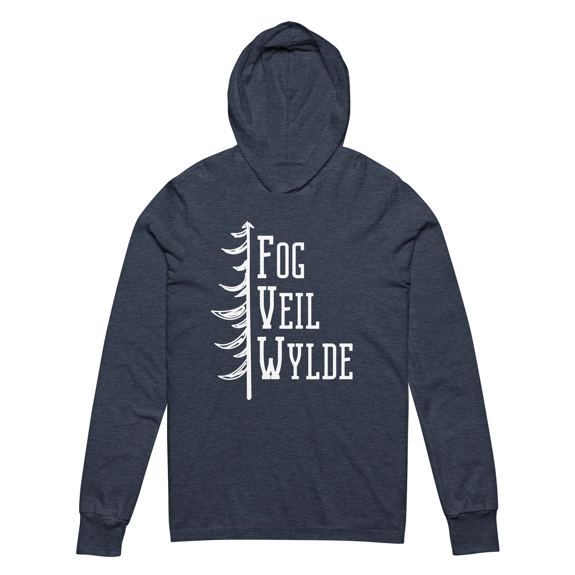 Timber Logo in White | Soft Triblend | Unisex Hoodie Shirt product image (2)