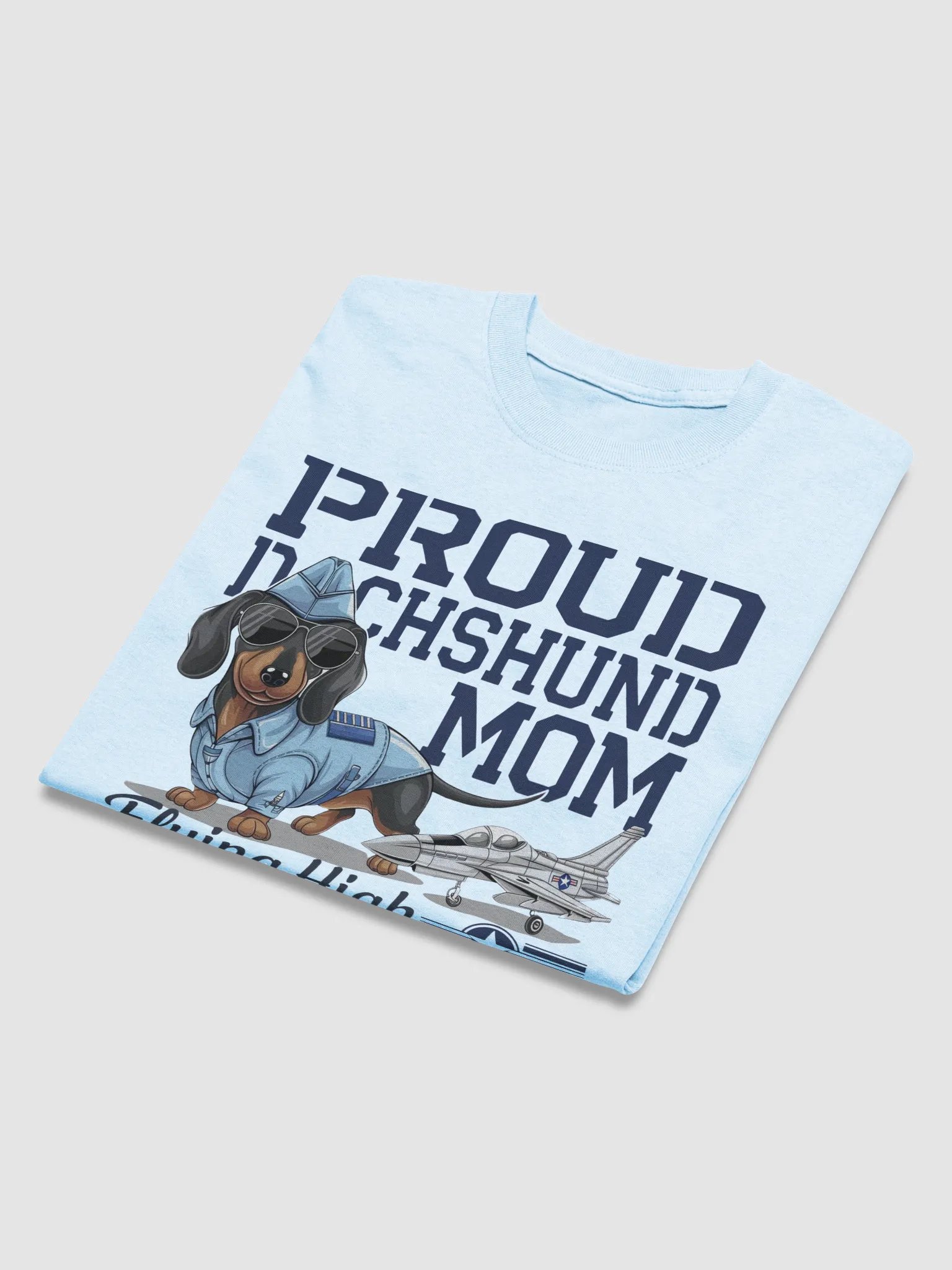 Proud Dachshund Mom - Flying High With My Co-Pilot Tee product image (3)