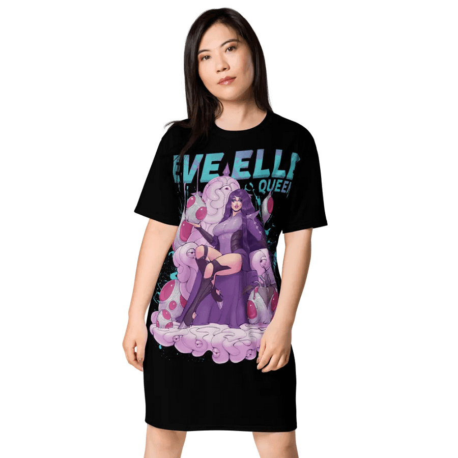 Eve Elle Alien Queen T-Shirt Dress - Black product image (3)