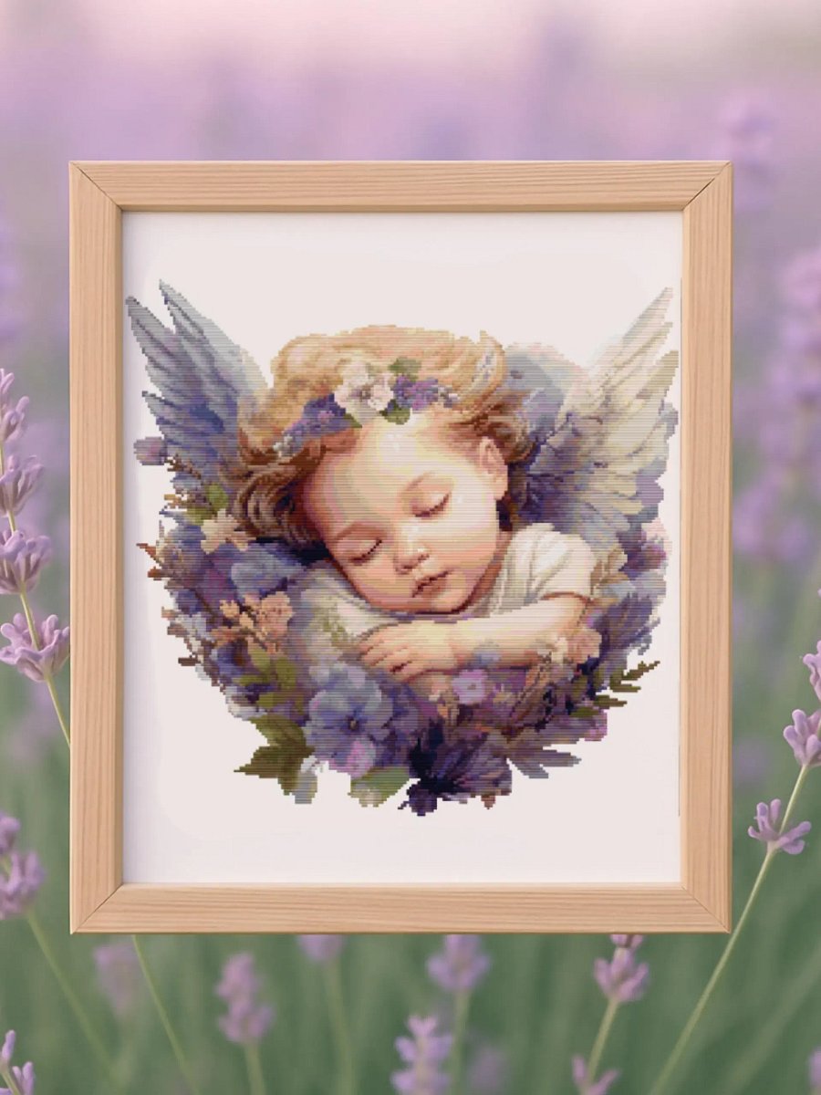 Lavender Lullaby Cross Stitch Pattern product image (1)