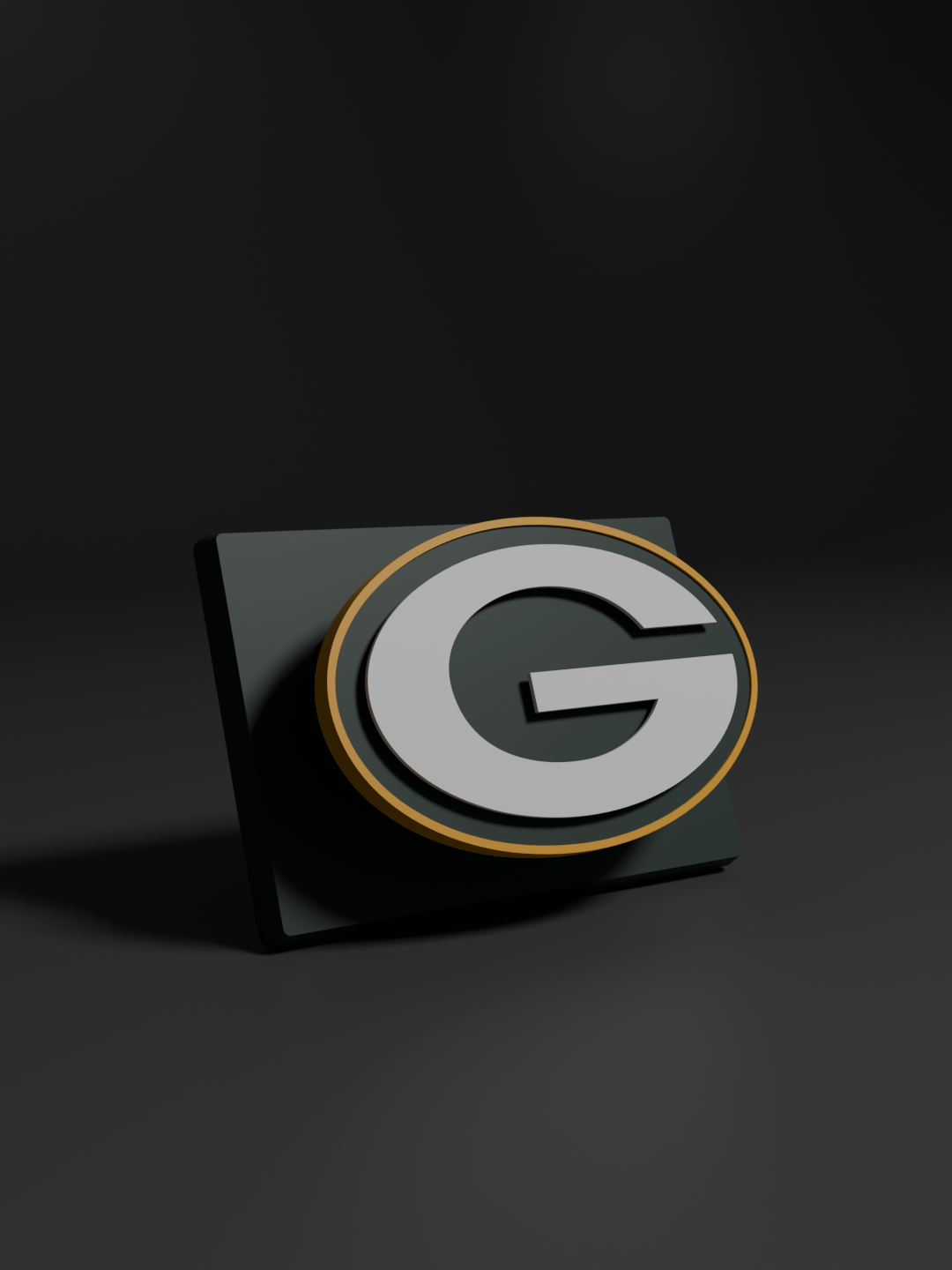 Green Bay Packers 3D Printed Floating Logo Sign (Digital File Only) product image (1)