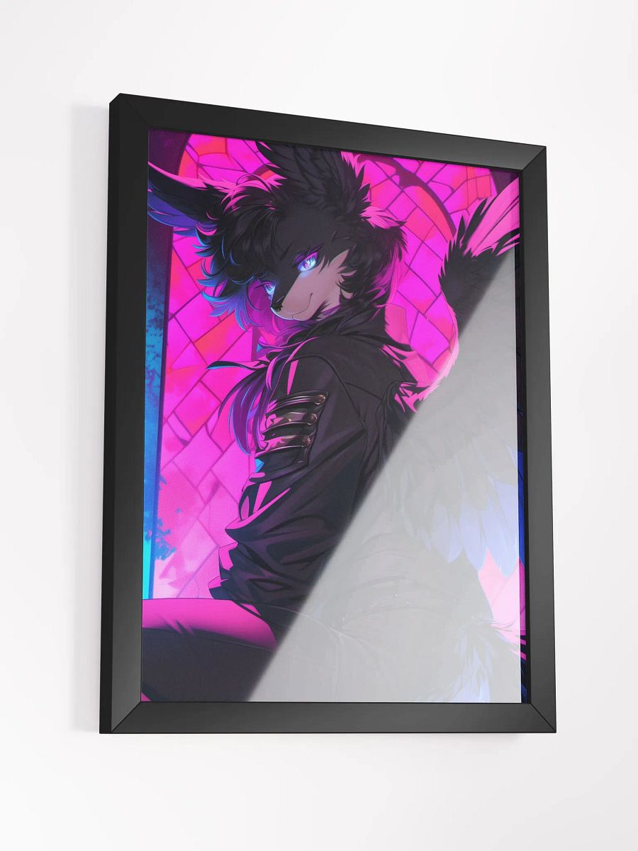 Neon Avian Elegance Framed Poster product image (5)
