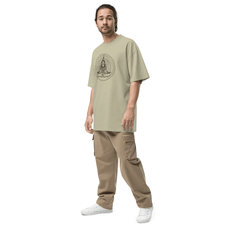 [Meditation 2 - Black] Oversized T-Shirt product image (19)