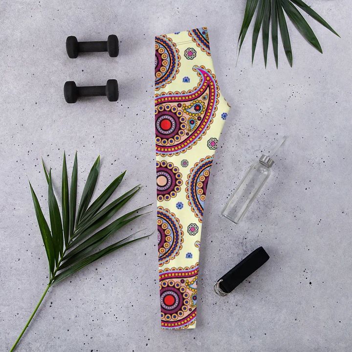 Vibrant Paisley Dreams Leggings product image (2)