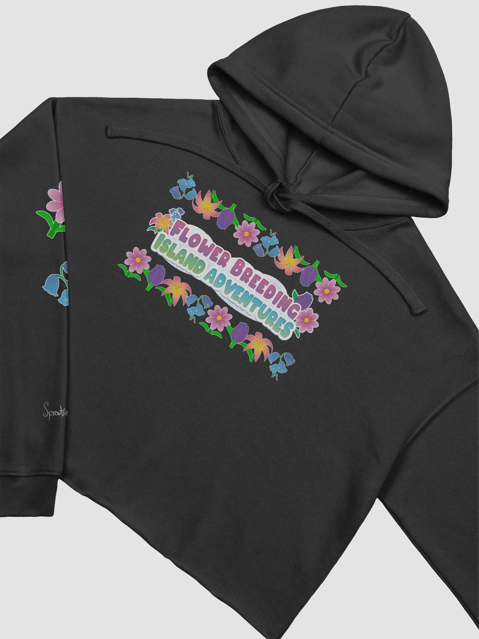 Flowery Flower Breeding Island Adventures- Crop Hoodie product image (3)
