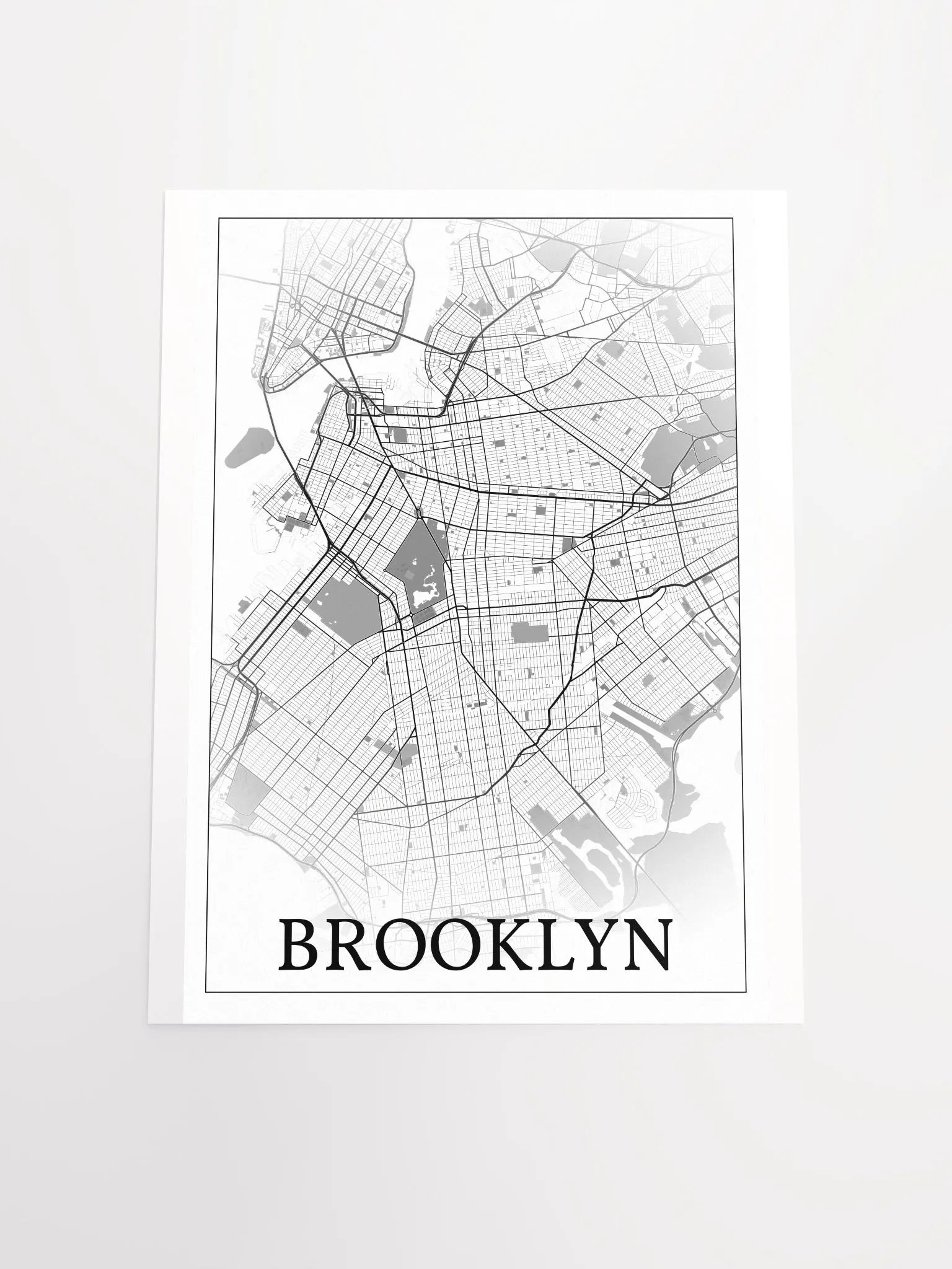 Brooklyn, New York, USA, city map print product image (17)