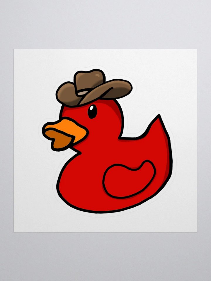 Cowboy Duck Sticker product image (1)