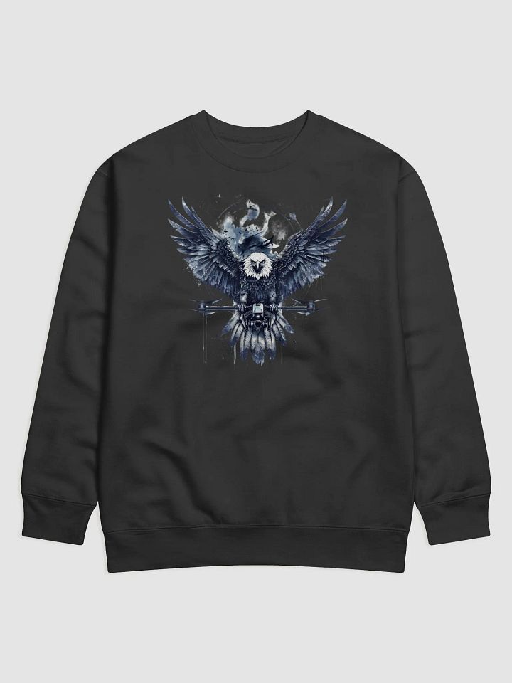 Eagle Drone of War Long Sleeve Sweater – Fierce Military-Inspired Pullover product image (4)