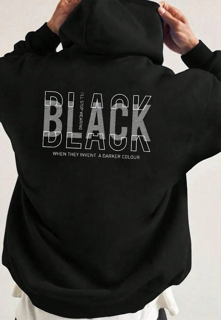 BLACK Oversized Hoodie product image (1)