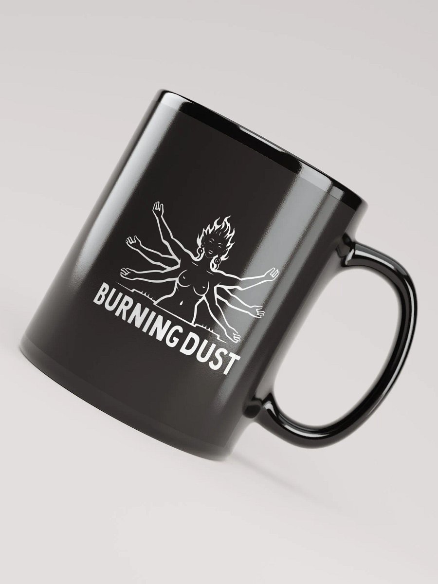 Burning Dust Glossy Mug Black product image (7)
