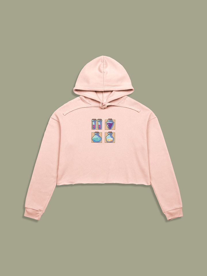 Potions Peach Crop Fleece Hoodie product image (2)
