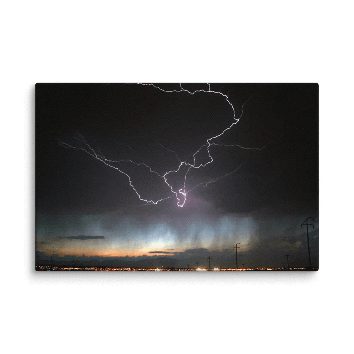 Canvas Print - Lightning Cityscape product image (1)