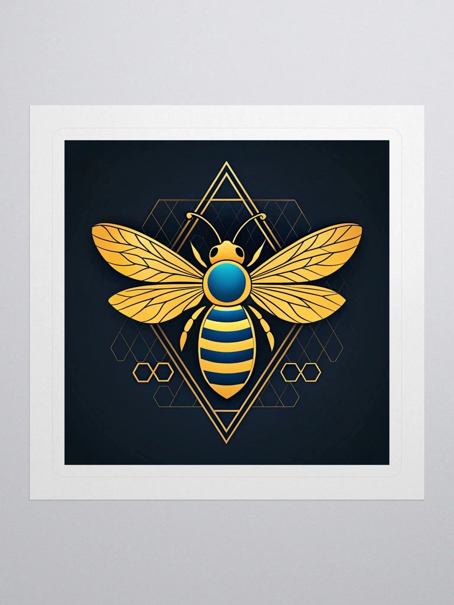 Geometric Bee Kiss Cut Stickers product image (1)