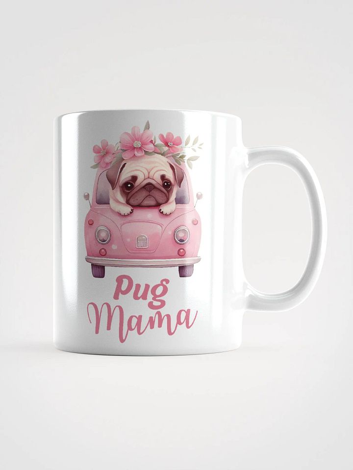 Pug Mama White Glossy Mug product image (2)