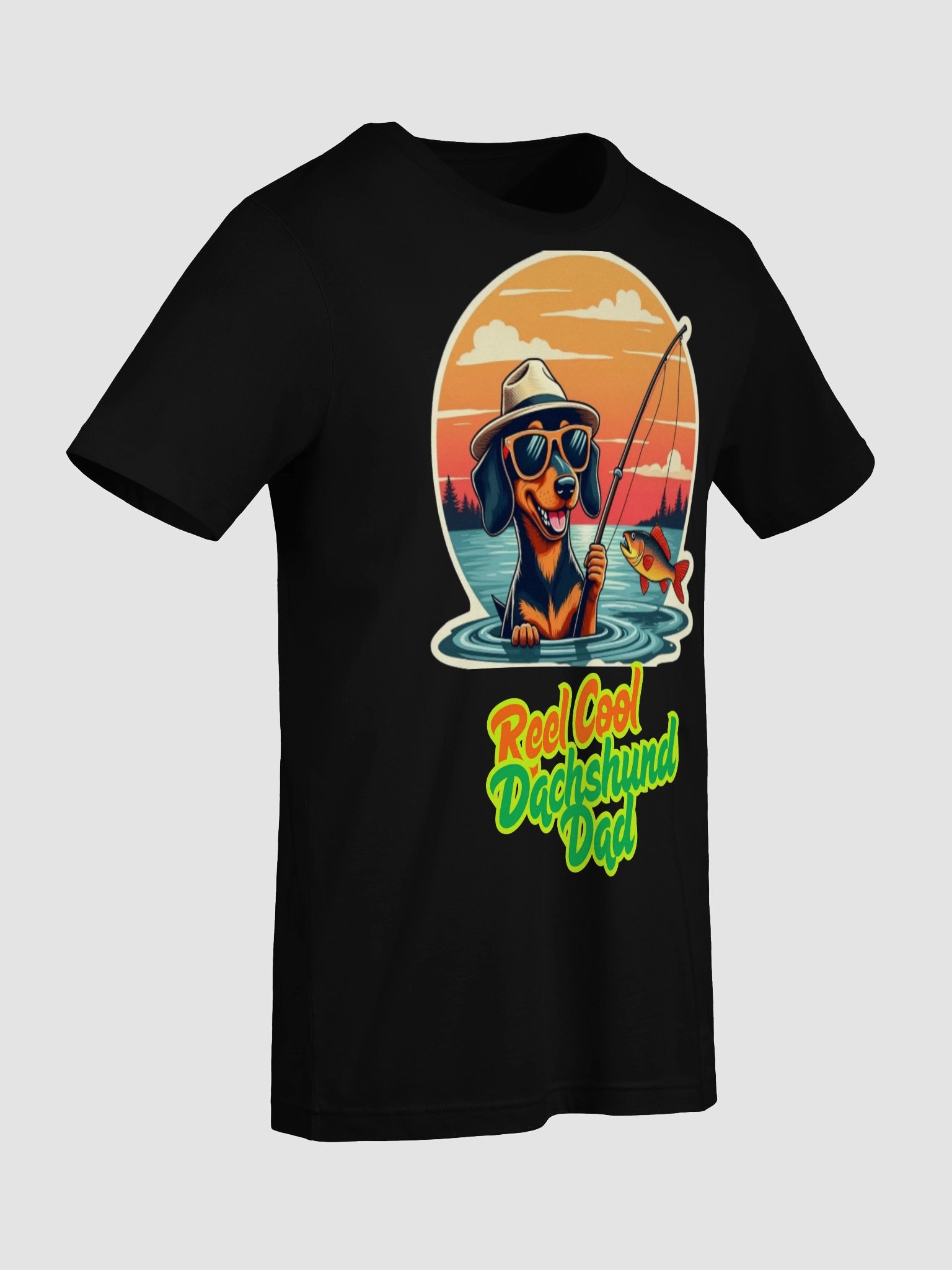 Reel Cool Dachshund Dad Tee product image (58)