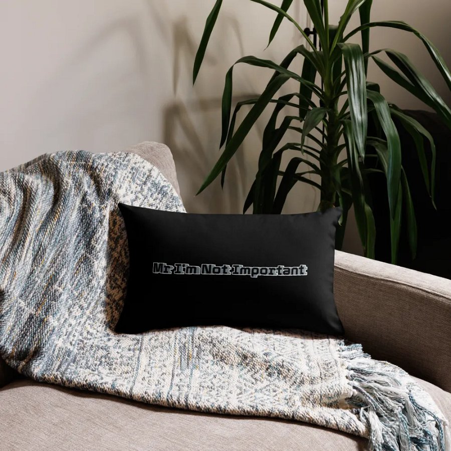 Pillow Case - Black - Mr. I'm Not Important product image (10)