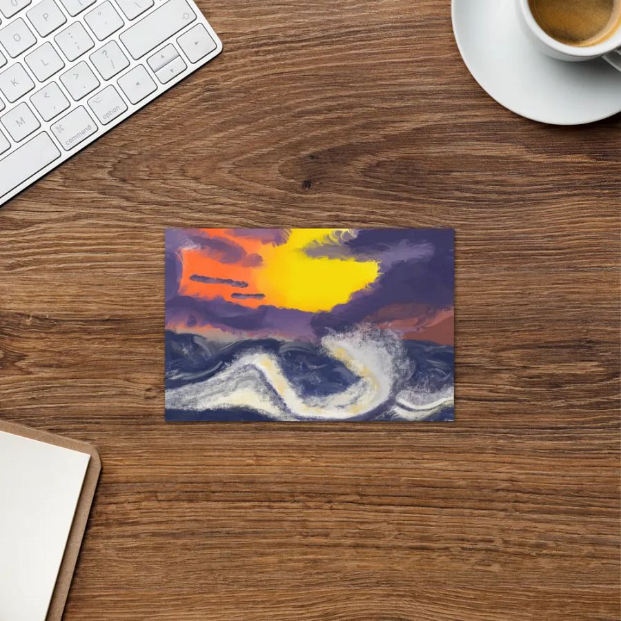 Sunset Ocean Card product image (8)