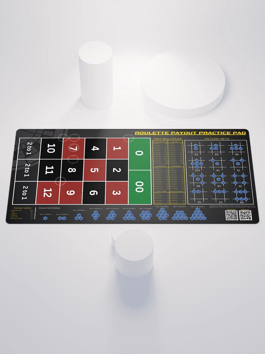 Roulette Payout Practice Pad - Grey Vignette product image (1)