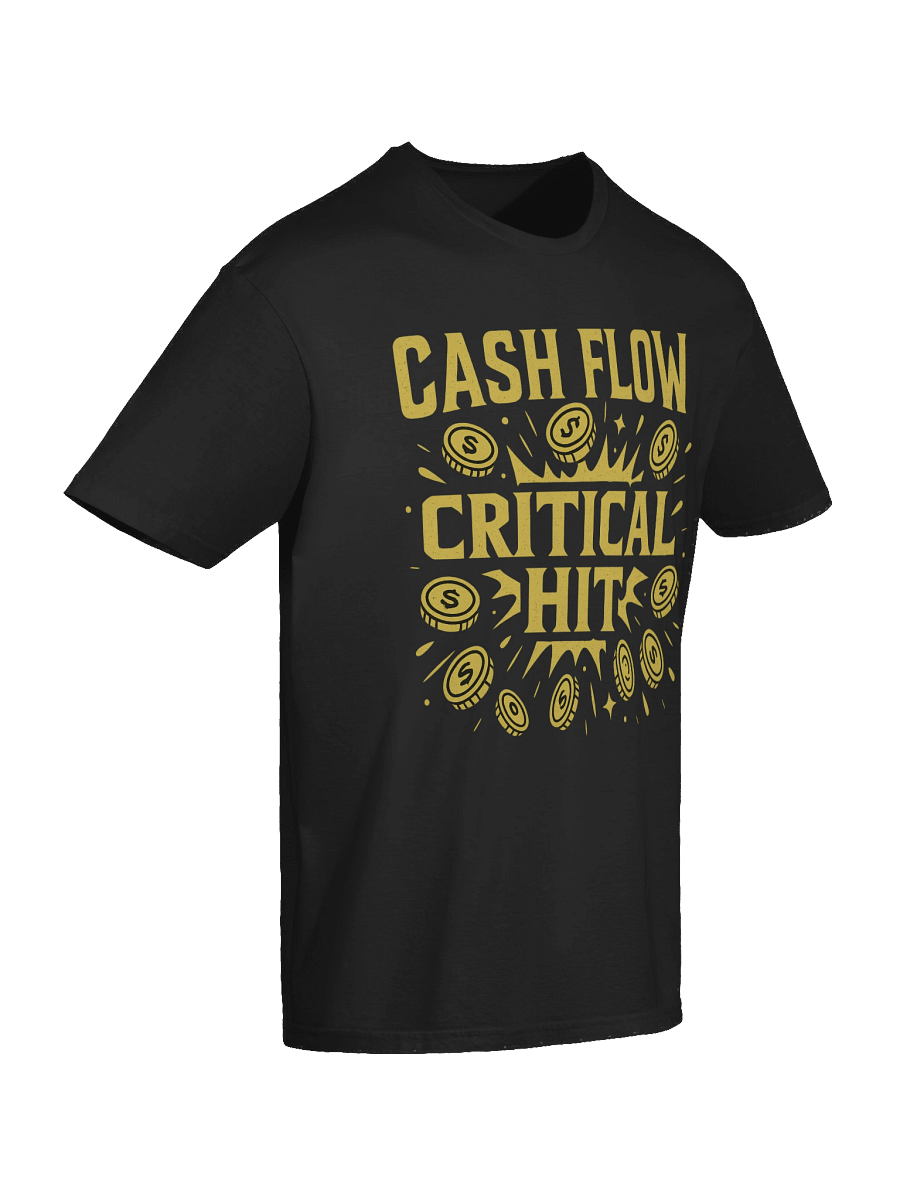 Cash Flow Critical Hit – Funny RPG Gamer Hustle T-Shirt product image (10)