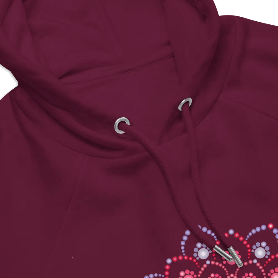 Purple and Pink Dot Mandala Unisex Eco Hoodie product image (11)