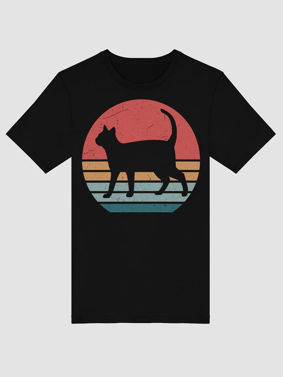 Retro Vintage Cat T-Shirt – Cool 70s Style Feline Tee for Cat Lovers product image (1)