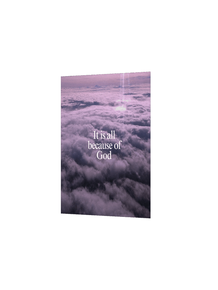 It is all because of God — Poster product image (2)