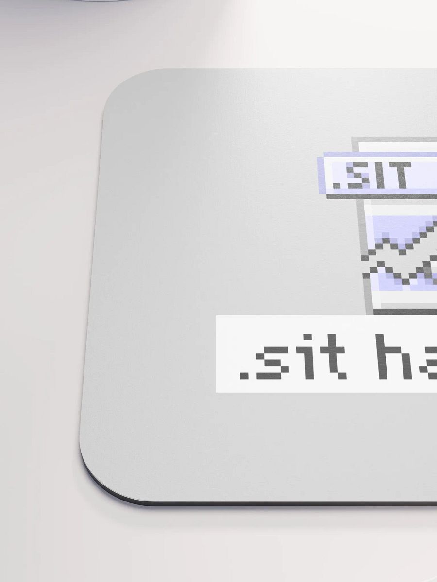 Sit Happens Mouse Pad (Gray) product image (6)
