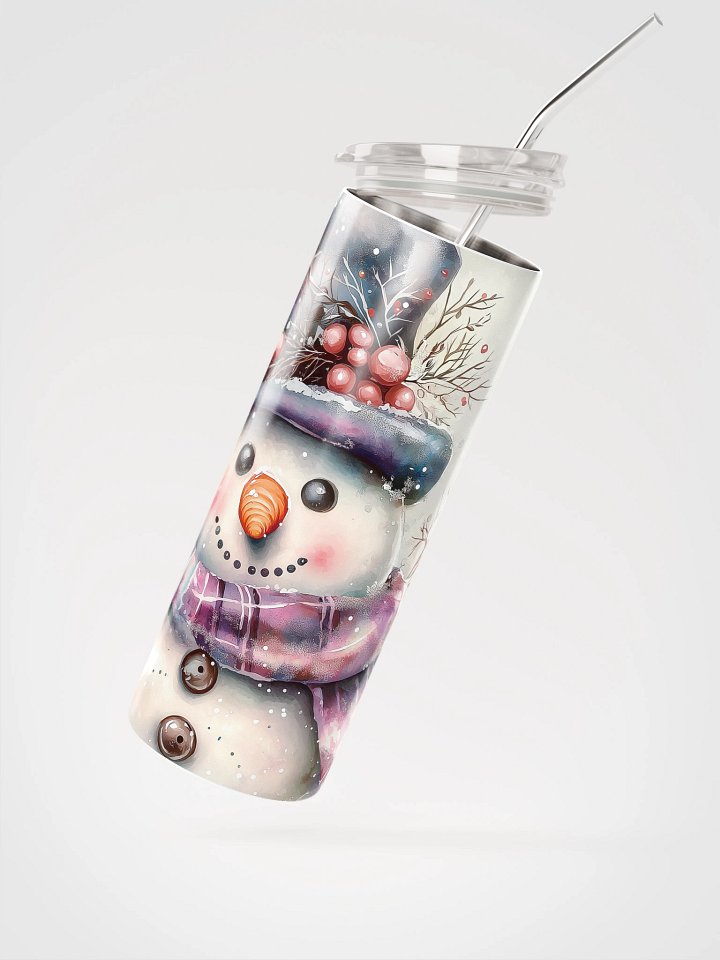 Jolly Snowman Stainless Steel Tumbler product image (2)