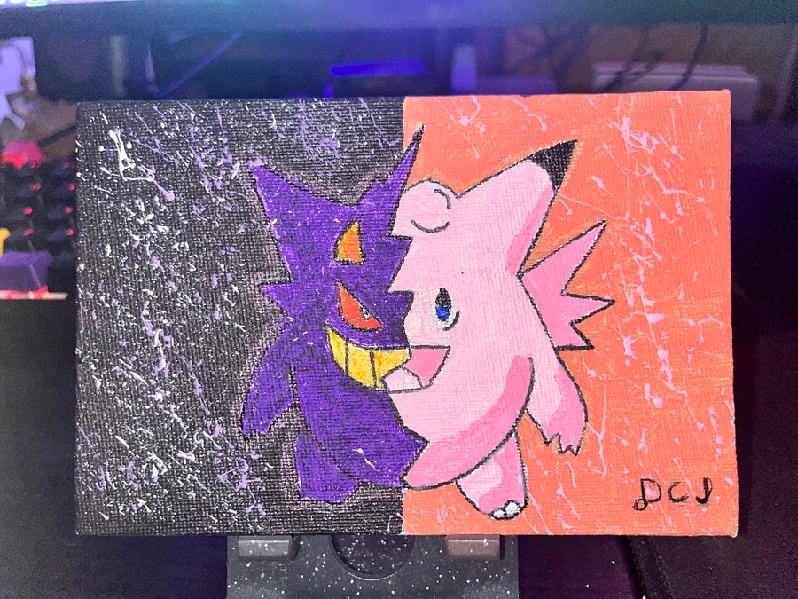 Gengar / Clefable Fusion Painting product image (2)