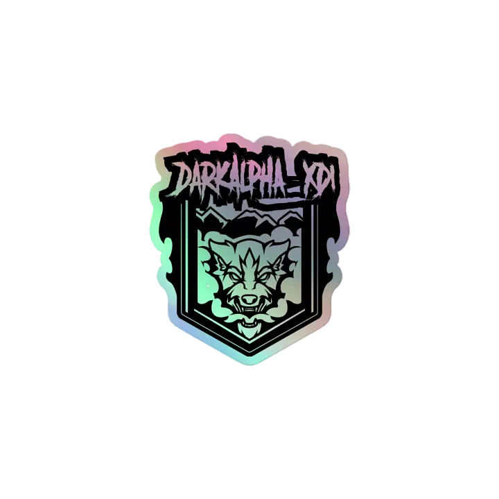 DarkAlpha Holographic Premium Sticker product image (1)