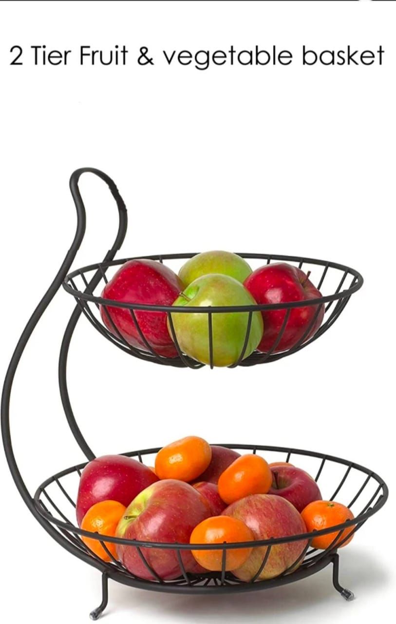 Kitchen Organizer, 1, 2 and 3 Tier Fruit and vegetables basket, Bread basket product image (2)