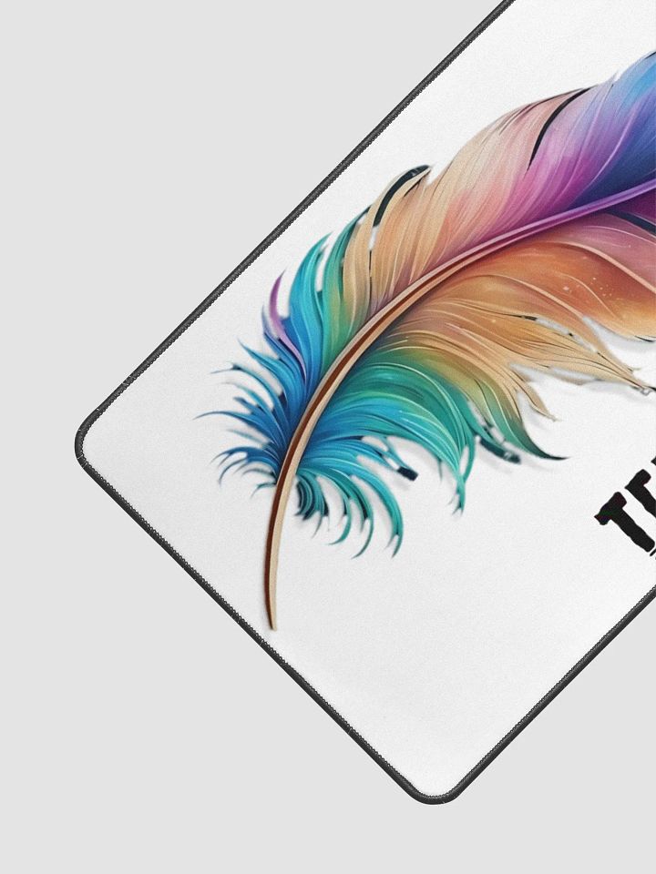 Vibrant Feather Desk Mat product image (1)